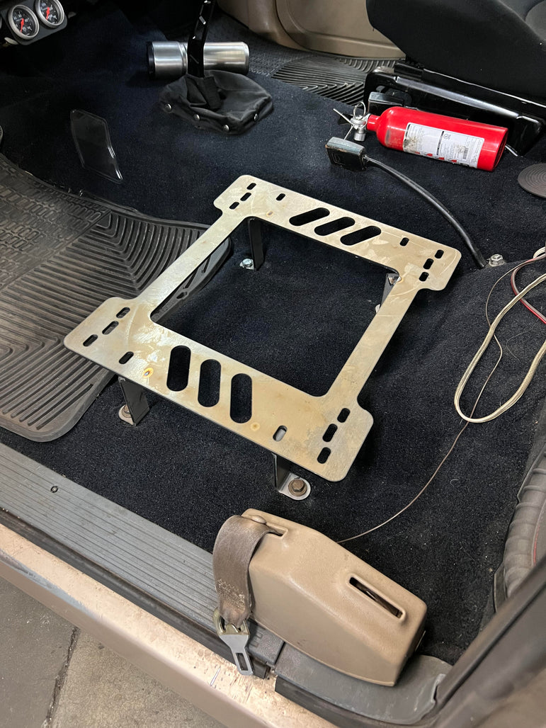 Planted Seat Bracket- GMC Sierra [1st Generation with Bench Seat] (1988-2002) - Driver / Left Planted Technology