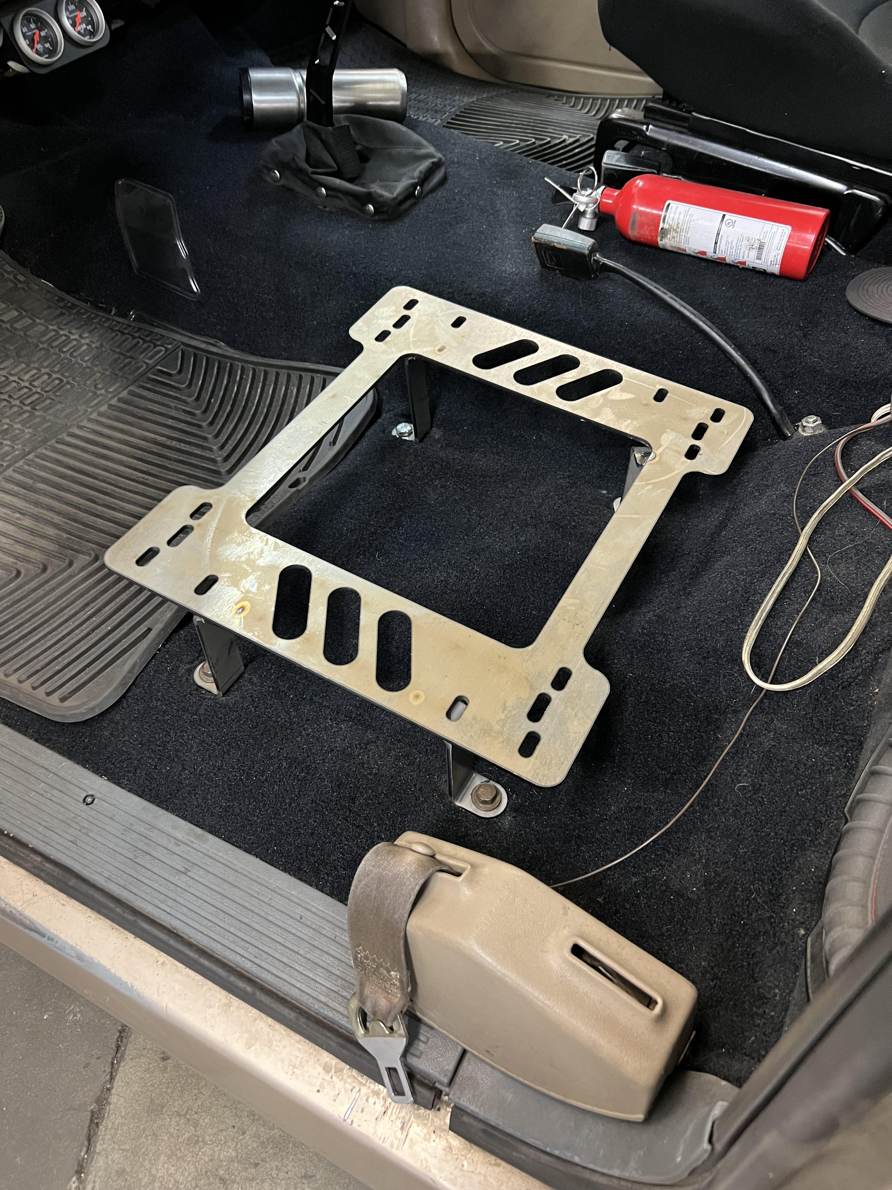 Planted Seat Bracket- GMC Sierra [1st Generation with Bench Seat] (1988-2002) - Driver / Left Planted Technology
