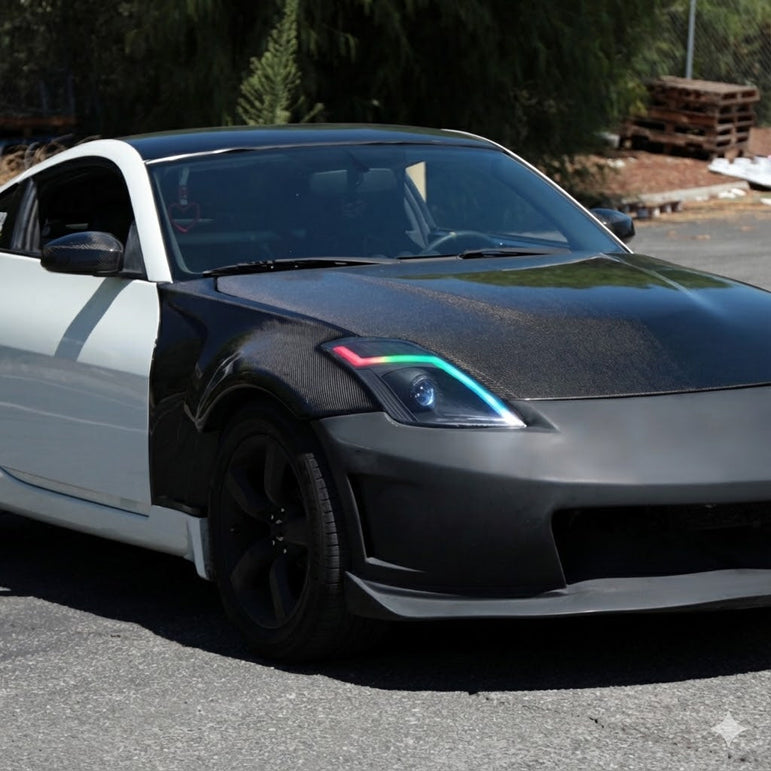 NTXGLOW RGB headlights (2006 - 2009 nissan 350z) - JSI Racing 