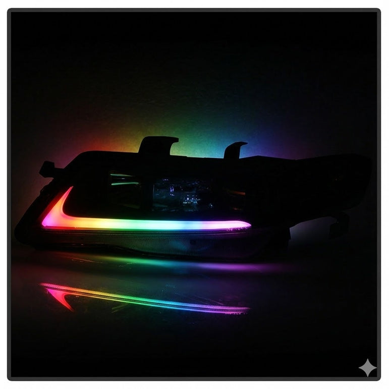 NTXGLOW RGB headlights (2004 - 2008 Acura TSX CL9) - JSI Racing 