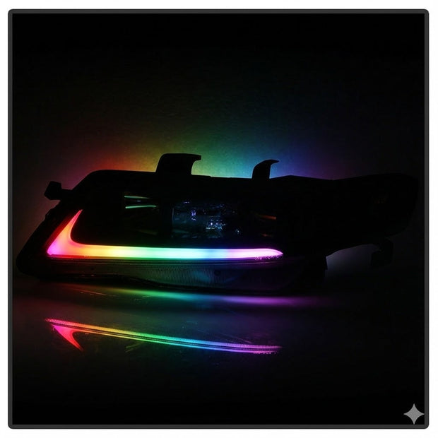 NTXGLOW RGB headlights (2004 - 2008 Acura TSX CL9) - JSI Racing 