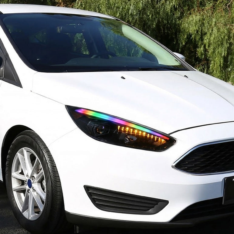 NTXGLOW RGB headlights (2015 - 2019 Ford Focus) - JSI Racing 