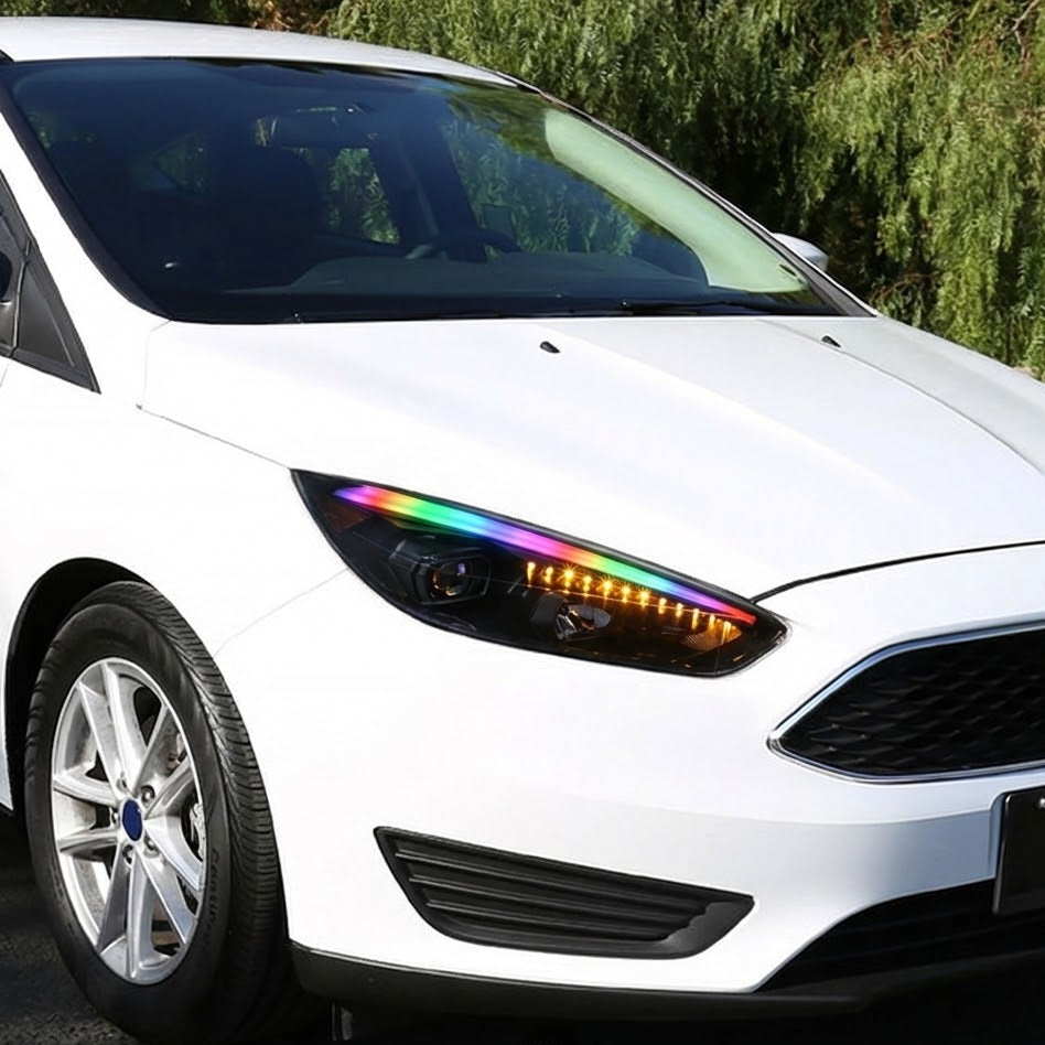 NTXGLOW RGB headlights (2015 - 2019 Ford Focus) - JSI Racing 