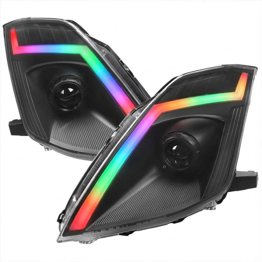 NTXGLOW RGB headlights (2006 - 2009 nissan 350z) - JSI Racing 