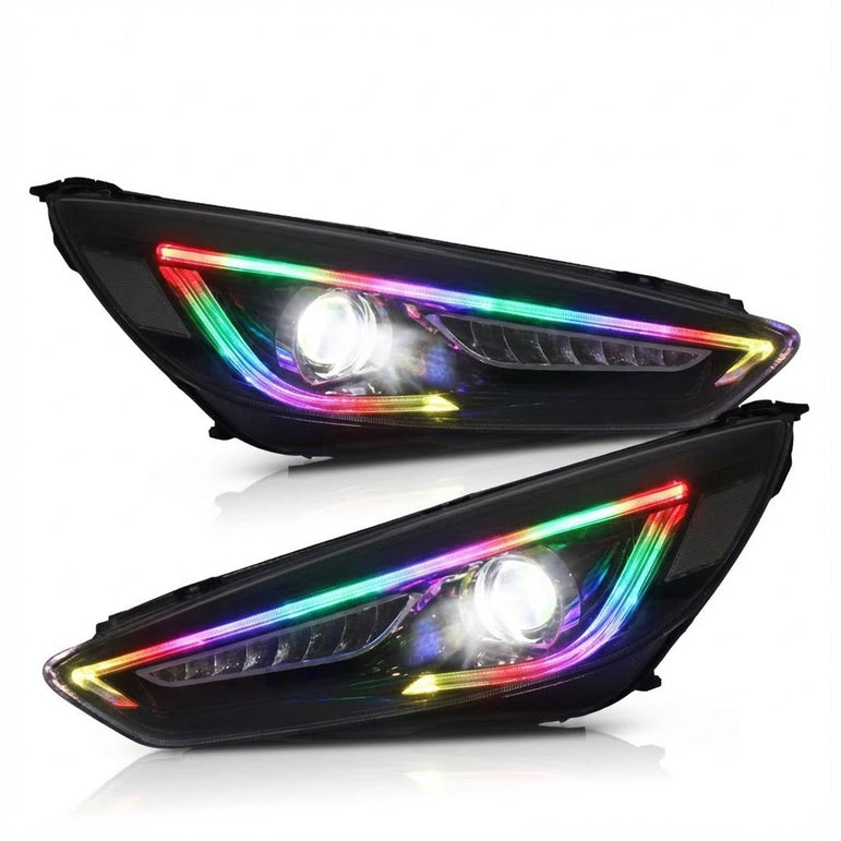 NTXGLOW RGB headlights (2015 - 2018 Ford Focus) - JSI Racing 