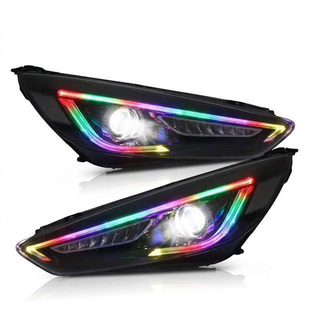 NTXGLOW RGB headlights (2015 - 2018 Ford Focus) - JSI Racing 