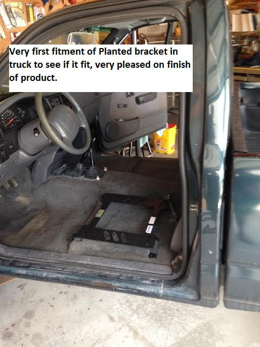 Planted Seat Bracket- Toyota Tacoma [Excluding Bench Seat Models] (1995.5-2004) - Driver / Left Planted Technology