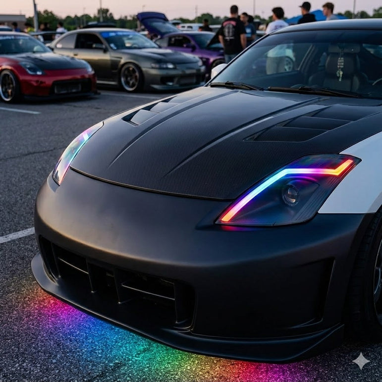 NTXGLOW RGB headlights (2006 - 2009 nissan 350z) - JSI Racing 