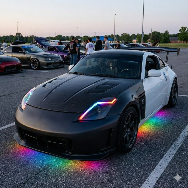 NTXGLOW RGB headlights (2006 - 2009 nissan 350z) - JSI Racing 