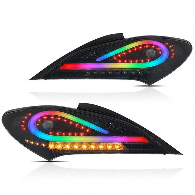 NTXGLOW RGB tail lights (09 - 16 Hyundai genesis coupe bk1) - JSI Racing 