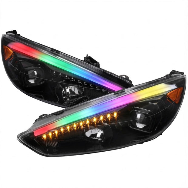 NTXGLOW RGB headlights (2015 - 2019 Ford Focus) - JSI Racing 