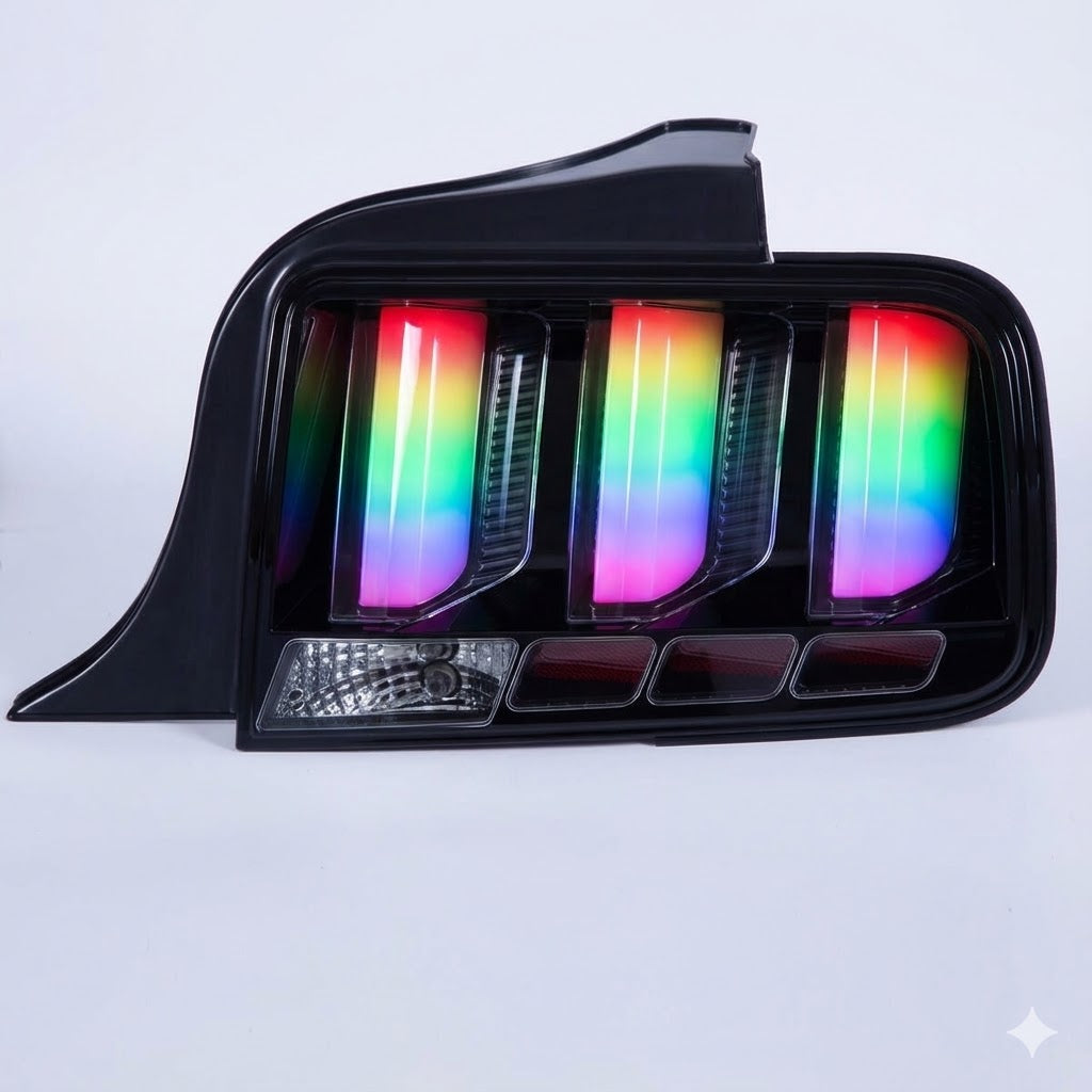 NTXGLOW RGB Tail lights (2005 - 2009 Ford mustang) - JSI Racing 