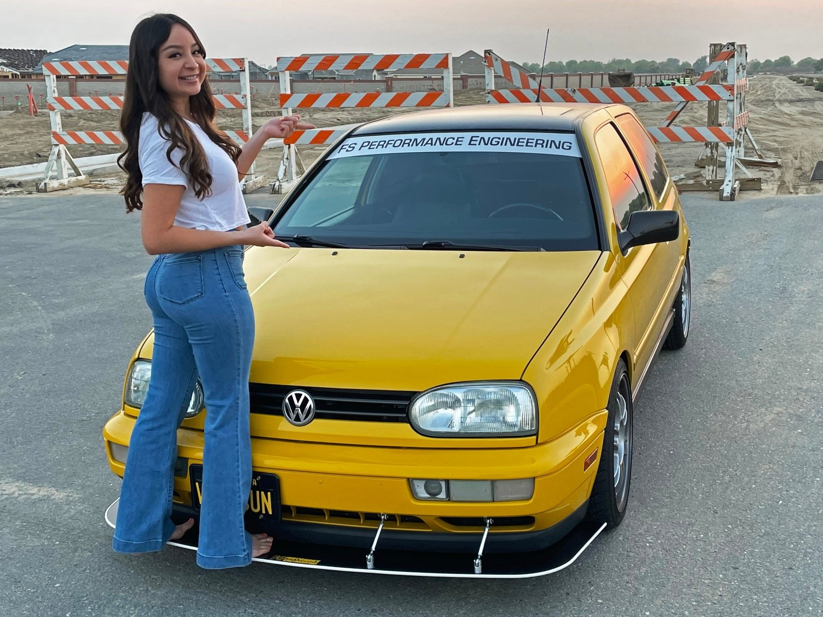Volkswagen MK3 Golf GTI Chassis Mounted Race Splitter - JSI Racing 
