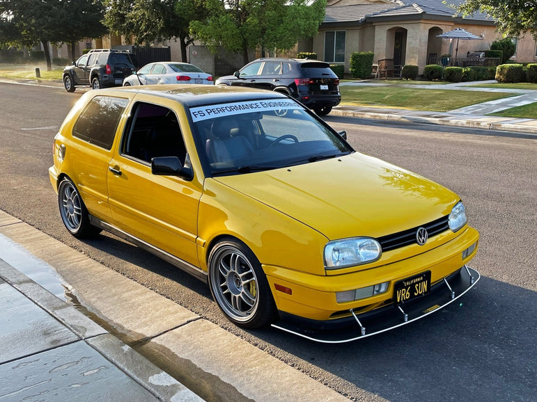 Volkswagen MK3 Golf GTI Chassis Mounted Race Splitter - JSI Racing 