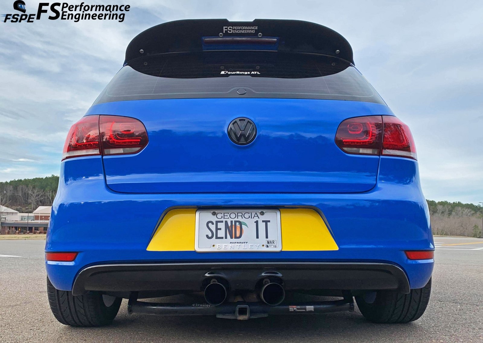 Volkswagen MK6 (2010-2014)  Golf GTI / R Rear Spoiler Extension V1 & V2 - JSI Racing 