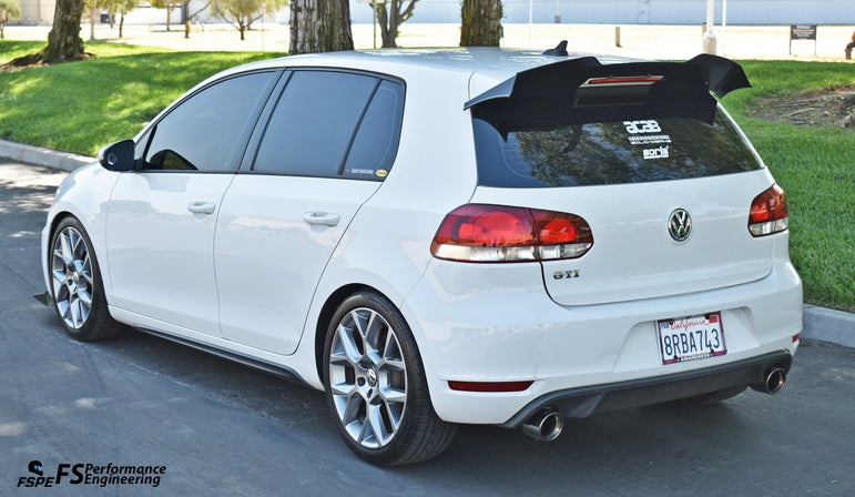 Volkswagen MK6 (2010-2014)  Golf GTI / R Rear Spoiler Extension V1 & V2 - JSI Racing 