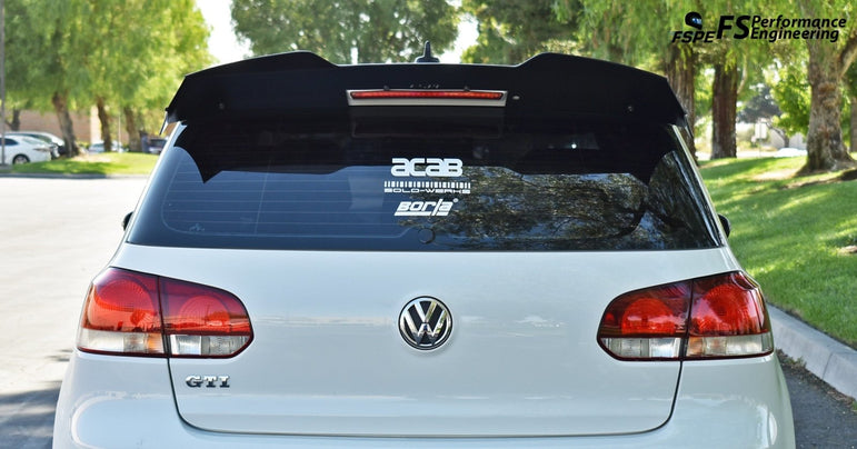 Volkswagen MK6 (2010-2014)  Golf GTI / R Rear Spoiler Extension V1 & V2 - JSI Racing 