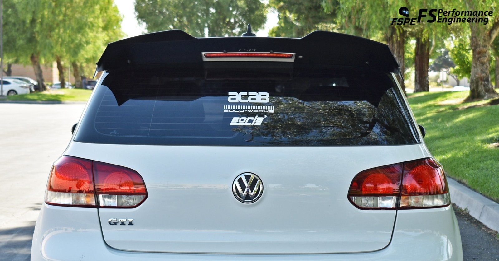 Volkswagen MK6 (2010-2014)  Golf GTI / R Rear Spoiler Extension V1 & V2 - JSI Racing 