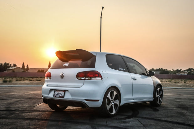 Volkswagen MK6 (2010-2014) Golf GTI / R Aluminum Rear Spoiler Extension V3 - JSI Racing 