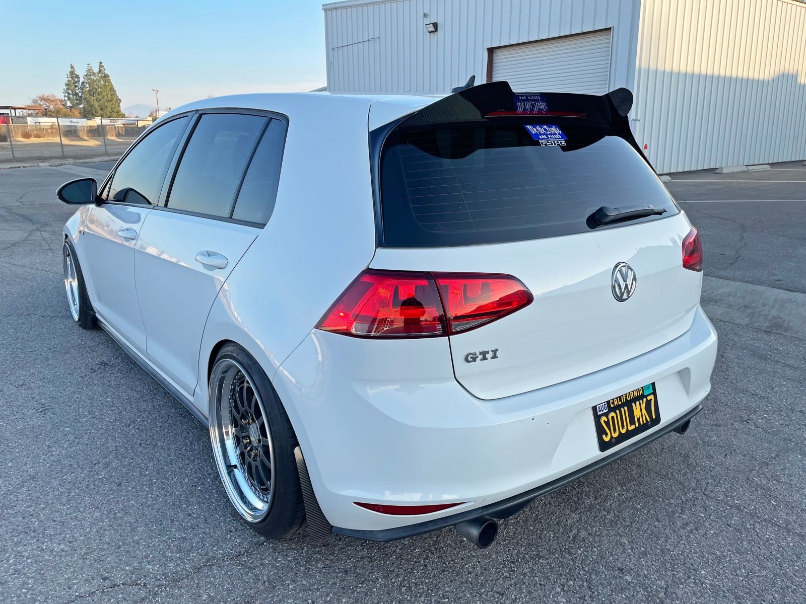 Volkswagen MK7 / 7.5 (2015-2021) Golf GTI / R Carbon Fiber Rear Spoiler Extension V1