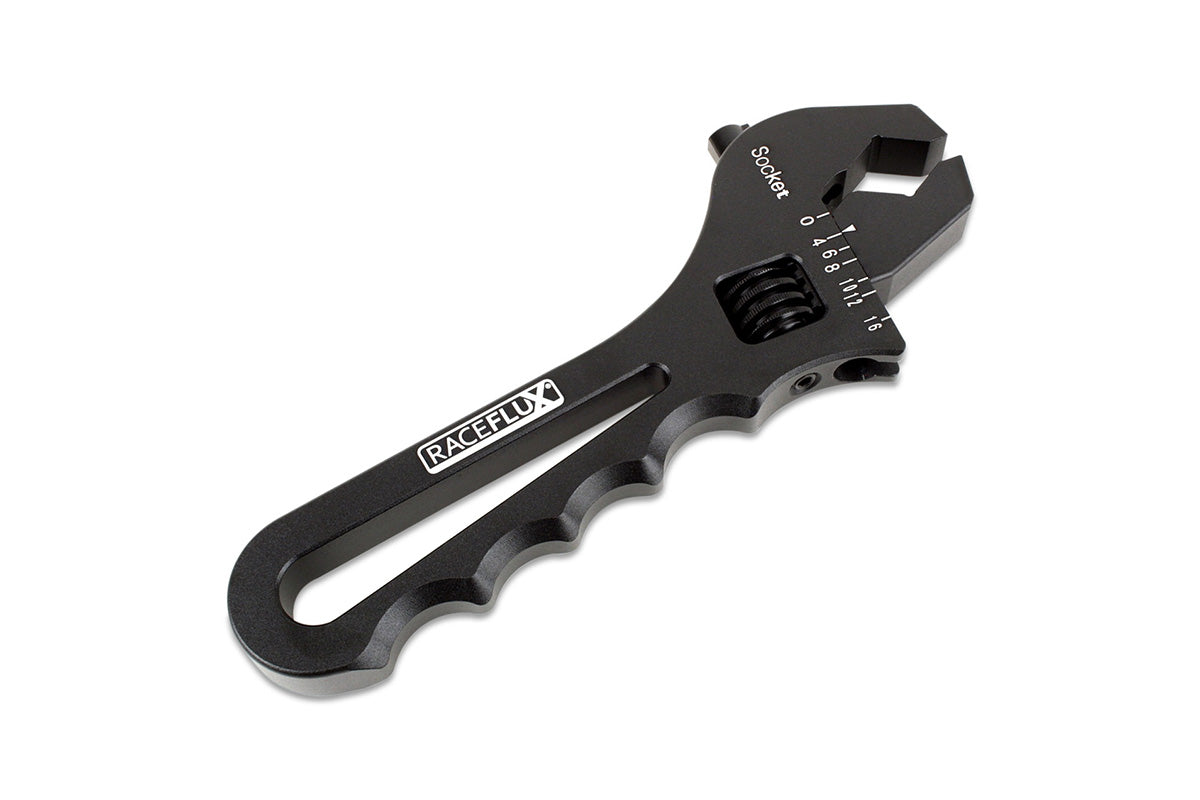 RaceFlux Anodized Aluminum Adjustable AN Wrench