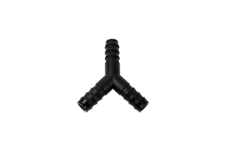 Raceflux 3/8" Hose Barb Y Fitting, Plastic