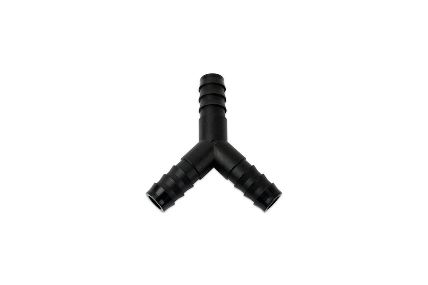 Raceflux 3/8" Hose Barb Y Fitting, Plastic